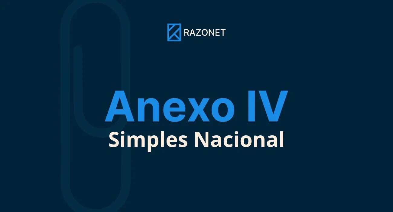 Anexo IV do Simples Nacional - Capa