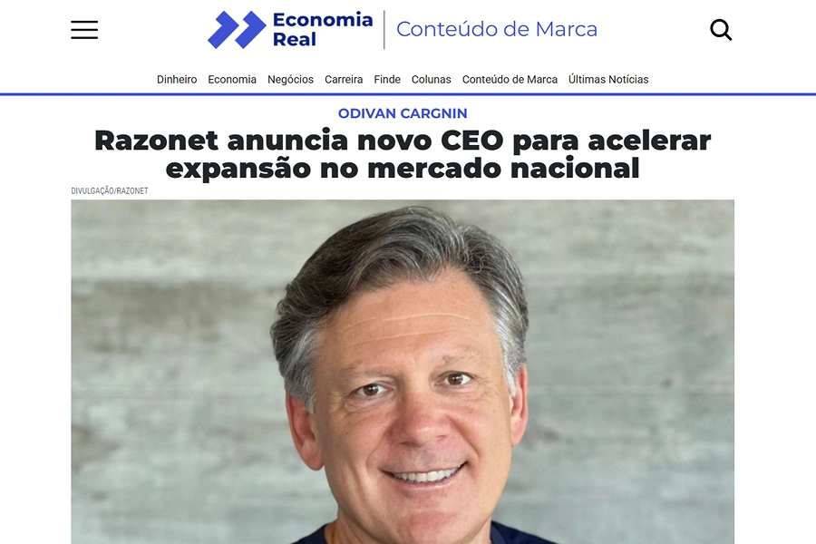 Matéria UOL - Novo CEO Razonet